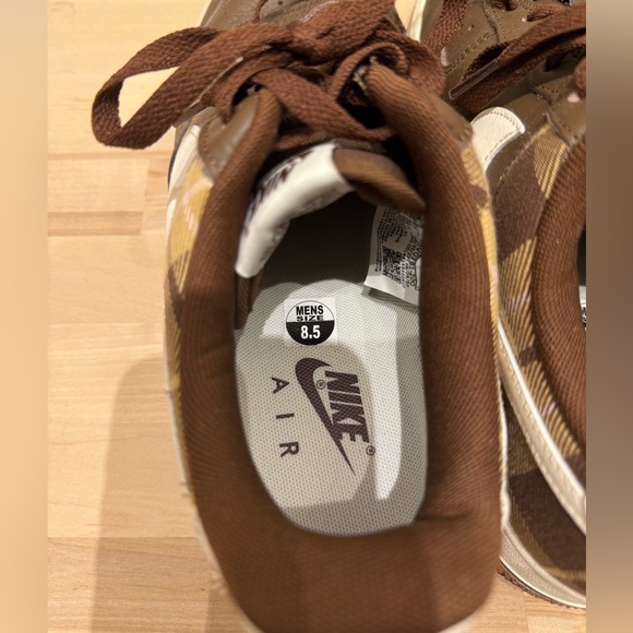 Nike Air Force 1 LX 07 Plaid Ivory Size 8.5 - Picture 4 of 6